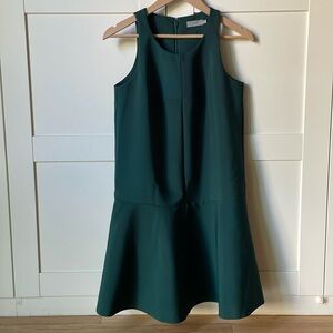 COS Drop Waist Dress A-Line Green Sleeveless Mini Length 38